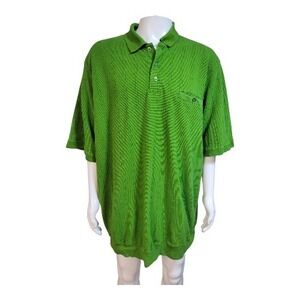 King size Men's size 3xl green polo short sleeved shirt